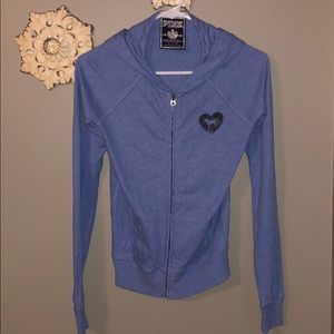 Pink Victoria Secret Zip-up Hoodie